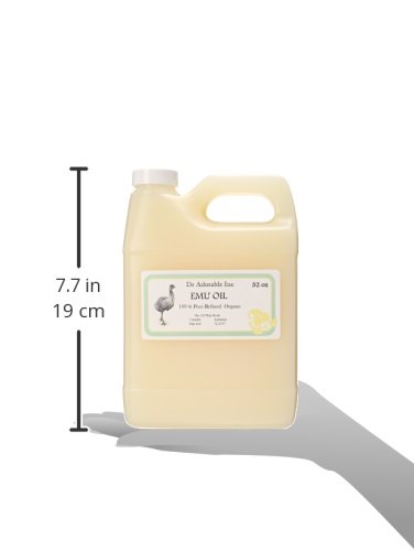 Aceite de emu australiano por Dr. Adorable triple refinado orgánico 100% puro, 32 onzas