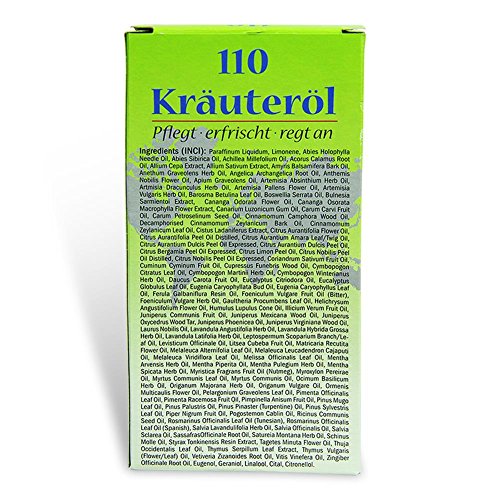 Aceite de hierbas 110 hierbas cuidado corporal