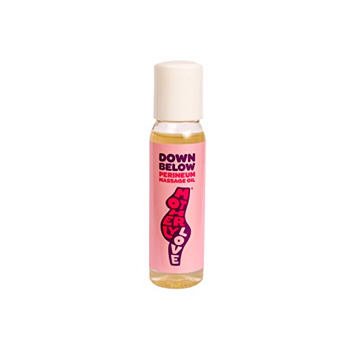 Aceite de masaje Motherlylove Down Below Perineum, 30 ml, reduce las lágrimas y el trauma, acelera la recuperación, se absorbe fácilmente, aumenta la flexibilidad, no es pegajoso, apto para veganos
