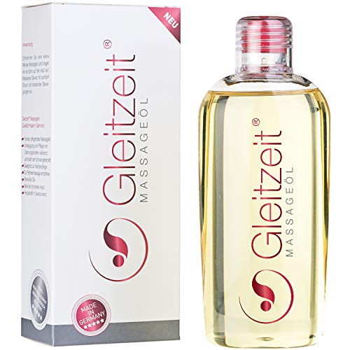 Aceite de masaje PREMIUM Gleitzeit 200 ml para estrías del embarazo u otras y cicatrices para masajes perineales y de pareja