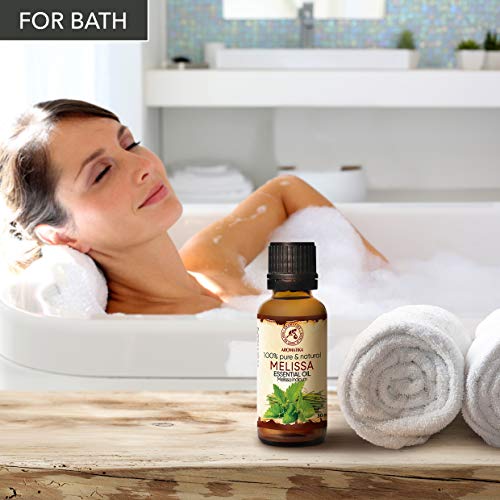 Aceite de Melissa Esencial 30ml - Mellissa Indicum - India - 100% Natural para un Buen Sueño - Aromatherapy - Relajación - Melissa Oil