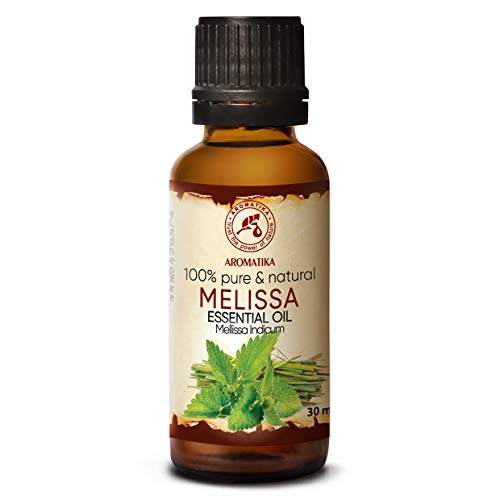 Aceite de Melissa Esencial 30ml - Mellissa Indicum - India - 100% Natural para un Buen Sueño - Aromatherapy - Relajación - Melissa Oil