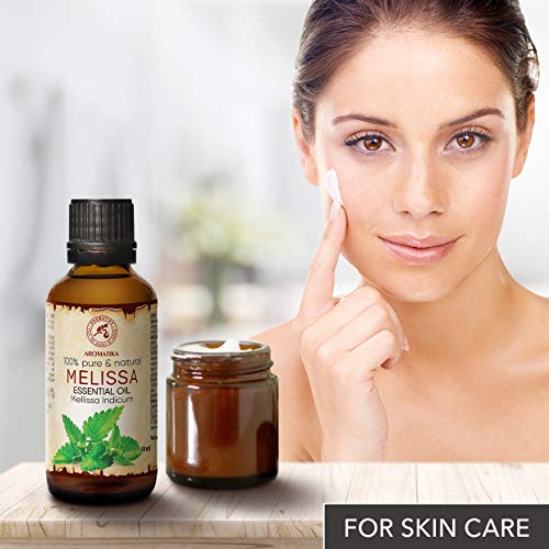 Aceite de Melissa Esencial 50ml - Mellissa Indicum - India - 100% Natural para un Buen Sueño - Aromatherapy - Relajación - Melissa Oil