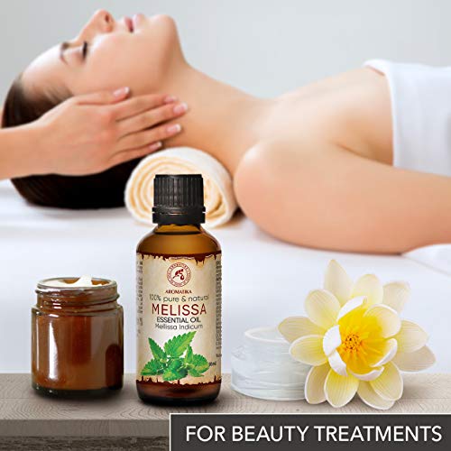 Aceite de Melissa Esencial 50ml - Mellissa Indicum - India - 100% Natural para un Buen Sueño - Aromatherapy - Relajación - Melissa Oil