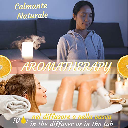 Aceite Esencial de Naranja Dulce Puro 100% + Ebook Incluido • Origen Italia • Grado Alimentario • Aromaterapia y Difusor • Calmante y Purificante • Alisador para Rostro y Cuerpo • Vidrio 50ml