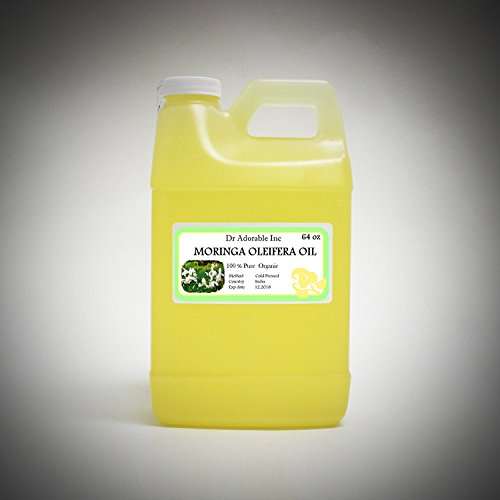 Aceite Moringa OLEIFERA por DR.ADORABLE 100% puro orgánico prensado en frío 64 oz/ 2 cuartos