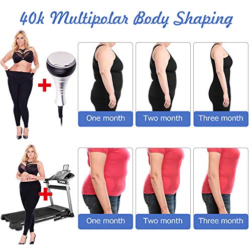 【Actualizado】40K Cavitación Ultrasónica Máquina,Máquina adelgazante 3 en 1 con RF para eliminación de grasa, estiramiento de la piel contra la pérdida de peso contra la celulitis