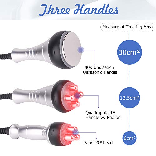 【Actualizado】40K Cavitación Ultrasónica Máquina,Máquina adelgazante 3 en 1 con RF para eliminación de grasa, estiramiento de la piel contra la pérdida de peso contra la celulitis