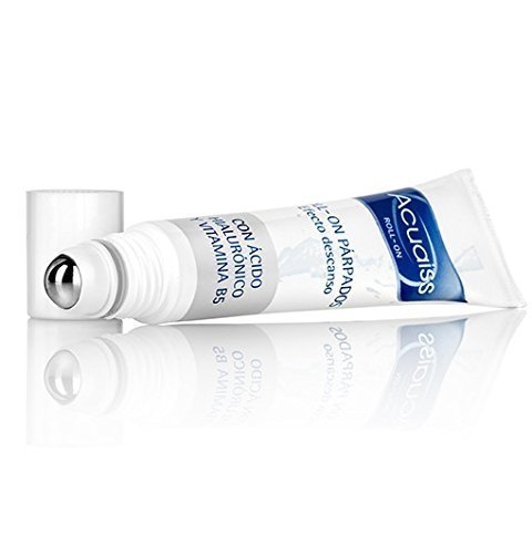 Acuaiss Roll-on para Ojos con Ácido Hialurónico y Vitamina B5. Efecto Lifting, Anti Bolsas e Hidrata los Párpados - 15 ml