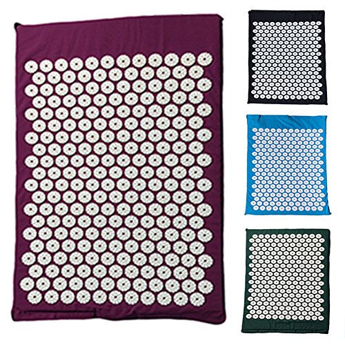 Acupresión Esterilla para Espalda/Cuerpo Dolor Tratamiento, Relajación, Mindfulness, Crónico Cuello Espalda Cabeza Alivio Del Dolor - Morado