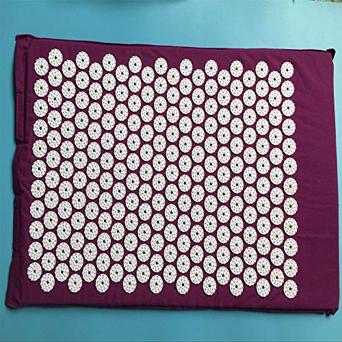 Acupresión Esterilla para Espalda/Cuerpo Dolor Tratamiento, Relajación, Mindfulness, Crónico Cuello Espalda Cabeza Alivio Del Dolor - Morado