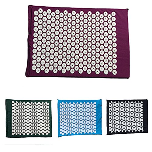 Acupresión Esterilla para Espalda/Cuerpo Dolor Tratamiento, Relajación, Mindfulness, Crónico Cuello Espalda Cabeza Alivio Del Dolor - Morado