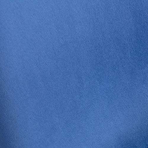 Adec - Olden, Sofa Individual de una Plaza, Sillon Descanso una 1 Persona, butaca Acabado Tejido Color Velvet Azul, Patas Color Haya, Medidas: 83 cm (Largo) x 75 cm (Ancho) x 77 cm (Alto)