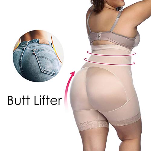 Adelgazante para Mujer Fajas Reductoras Cuerpo de Cintura Alta Control de Abdomen Adelgazamiento para Muslos