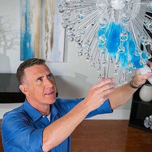 Adhere to Spin Duster Motorized Dust Wand El Plumero eléctrico Que Elimina el Polvo en una Sola pasada. (Cargando)