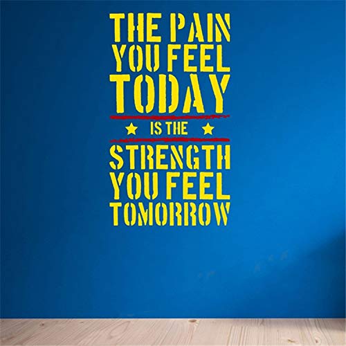 Adhesivos De Pared Diente De León, El Dolor Que Sientes ... Hoy Gimnasio En Casa De Motivación Tatuajes De Pared Cita La Aptitud Del Entrenamiento De La Fuerza Pegatinas De Pared Para La Pared Arte P