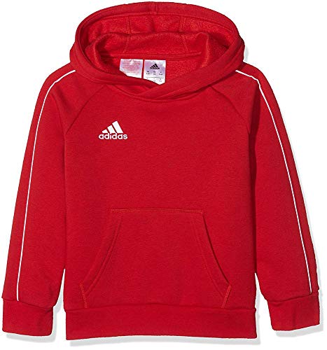 Adidas Core18 Hoody Sudadera con Capucha, Unisex Niños, Rojo (Power Red/White), 9-10 años (Talla del Fabricante: 140)