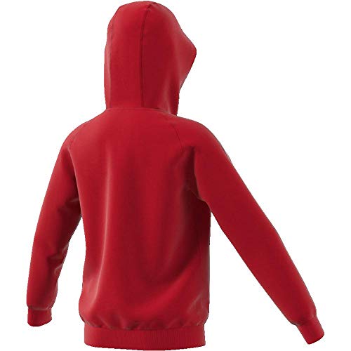 Adidas CORE18 Hoody Y Sudadera con Capucha, Unisex Niños, Rojo (Power Red/White), 15-16 años (Talla del Fabricante 176)