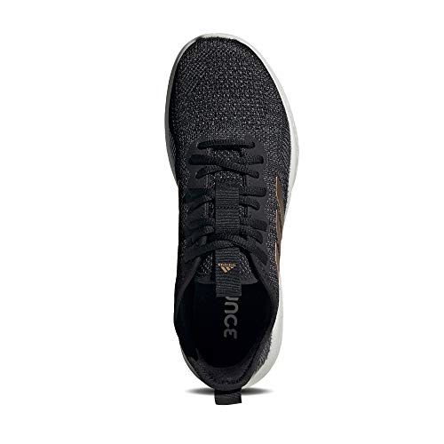 Adidas FLUIDFLOW, Zapatillas para Correr para Mujer, Core Black/Tactile Gold Met. F17/GREY Six, 36.67 EU