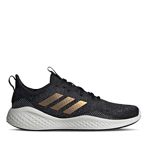 Adidas FLUIDFLOW, Zapatillas para Correr para Mujer, Core Black/Tactile Gold Met. F17/GREY Six, 36.67 EU