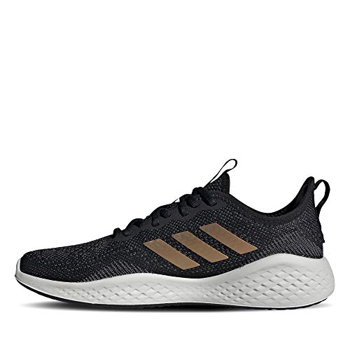 Adidas FLUIDFLOW, Zapatillas para Correr para Mujer, Core Black/Tactile Gold Met. F17/GREY Six, 36.67 EU