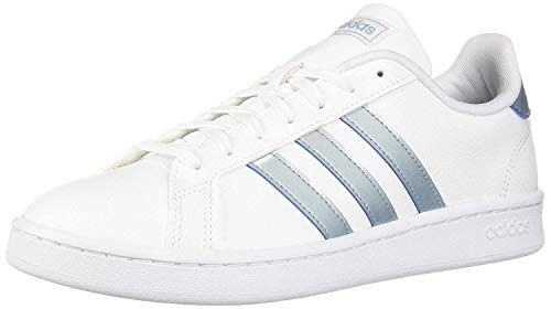adidas Grand Court, Zapatillas de Gimnasio para Mujer, Granito Chiaro Grigio Frassino Bianco, 42 EU