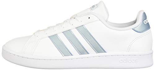 adidas Grand Court, Zapatillas de Gimnasio para Mujer, Granito Chiaro Grigio Frassino Bianco, 42 EU