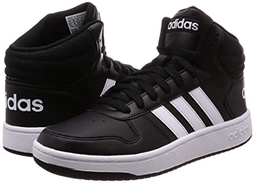 Adidas Hoops 2.0 Mid Bb7207, Zapatillas para Hombre, Negro (Core Black/FTWR White/Core Black Core Black/FTWR White/Core Black), 44 EU