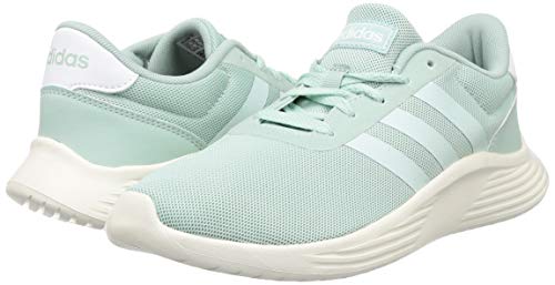 adidas Lite Racer 2.0, Zapatillas para Correr para Mujer, Tinte Verde Tinte Verde Blanco Tiza, 38 EU