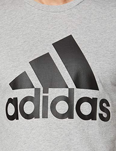 adidas Mh Bos tee T-Shirt, Hombre, Medium Grey Heather/Black, L