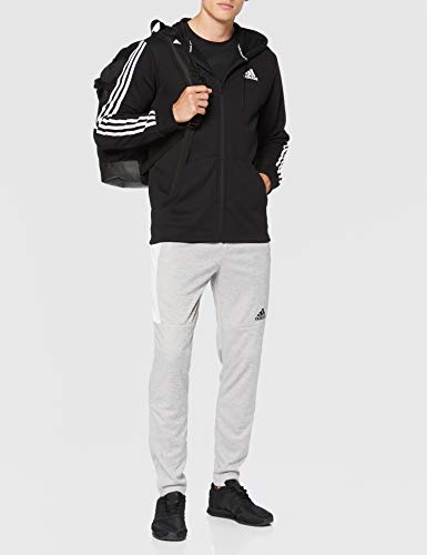 Adidas Must Have 3-Stripes French Terry Hoddie Men Sudadera con Capucha y Cremallera, Hombre, Negro (Black/White), M