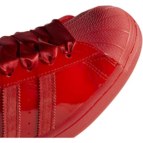 adidas Originals Superstar Tenis para mujer, Rojo (Rojo exuberante/blanco nube/rojo exuberante), 43 EU