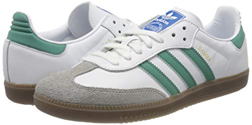 adidas Samba OG, Zapatillas de Gimnasio para Hombre, FTWR White/Future Hydro F10/Clear Granite, 44 EU