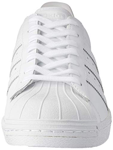 adidas Superstar 80S, Zapatillas para Hombre, Blanco (Footwear White/Footwear White/Core Black), 47 1/3 EU