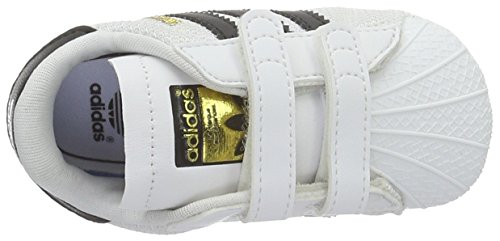 Adidas Superstar Crib, Zapatillas Unisex bebé, Multicolor (Blanco/Negro), 17 EU