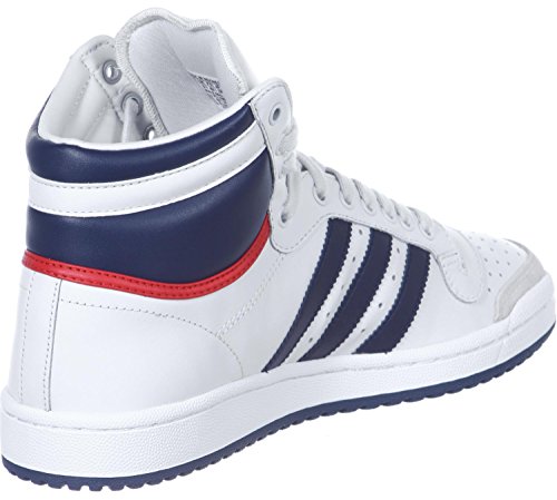 Adidas Top Ten Hi, Zapatillas Altas Unisex Adulto, Blanc Bleu Marine Rouge, 40 2/3 EU