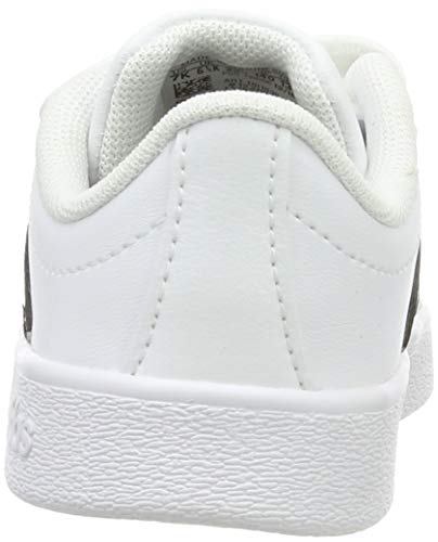 adidas VL Court 2.0 CMF I, Zapatillas de Gimnasia Unisex bebé, Blanco (FTWR White/Core Black/FTWR White FTWR White/Core Black/FTWR White), 26.5 EU