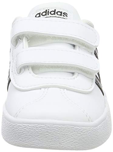 adidas VL Court 2.0 CMF I, Zapatillas de Gimnasia Unisex bebé, Blanco (FTWR White/Core Black/FTWR White FTWR White/Core Black/FTWR White), 26.5 EU