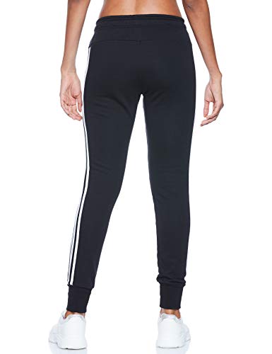 adidas W Must Haves 3-Stripe French Terry Pant Pantalones, Mujer, Negro (Black/White), XL