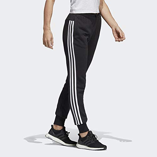 adidas W Must Haves 3-Stripe French Terry Pant Pantalones, Mujer, Negro (Black/White), XL