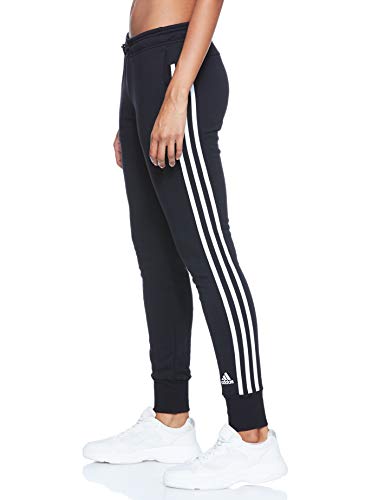 adidas W Must Haves 3-Stripe French Terry Pant Pantalones, Mujer, Negro (Black/White), XL