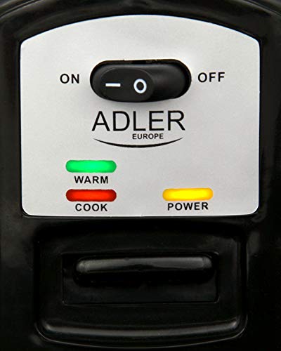 Adler AD 6406 Arrocera 1,5 litros AD-6406, 1000 W, 1.5 litros, 0 Decibeles, GRIS