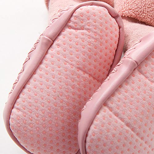 Adorel Calcetines Zapatos Antideslizantes Forros Bebé 2 Pare Pink Conejo & Oso 21-22 (Tamaño del Fabricante 14)