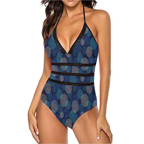 Adorise - Juego de trajes de baño con diseño de lunares vibrantes, a la moda, sexy Multi 30 52