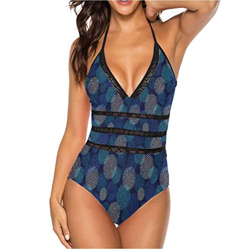 Adorise - Juego de trajes de baño con diseño de lunares vibrantes, a la moda, sexy Multi 30 52