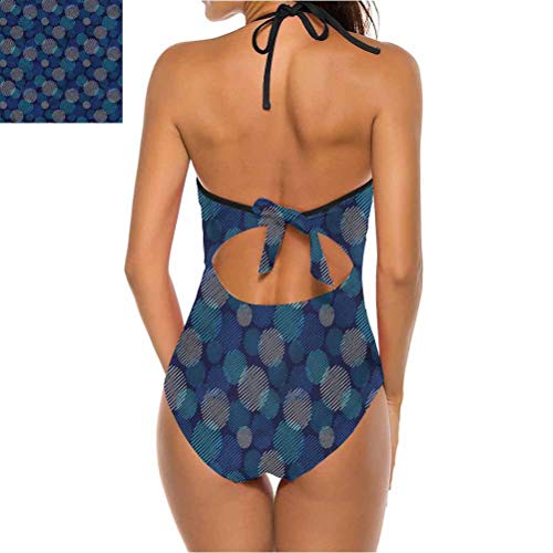 Adorise - Juego de trajes de baño con diseño de lunares vibrantes, a la moda, sexy Multi 30 52
