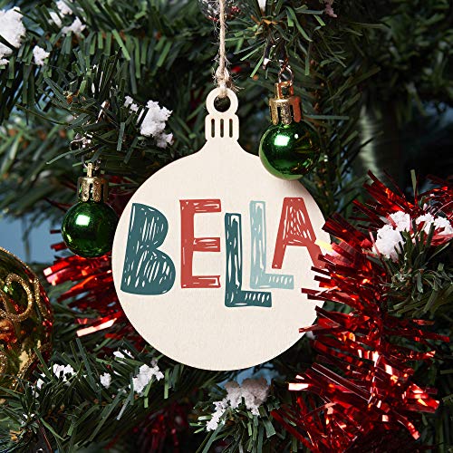 Adornos Navideños de Madera - Perfectos para adornos de árboles de Navidad, manualidades, pirograbado y año nuevo.