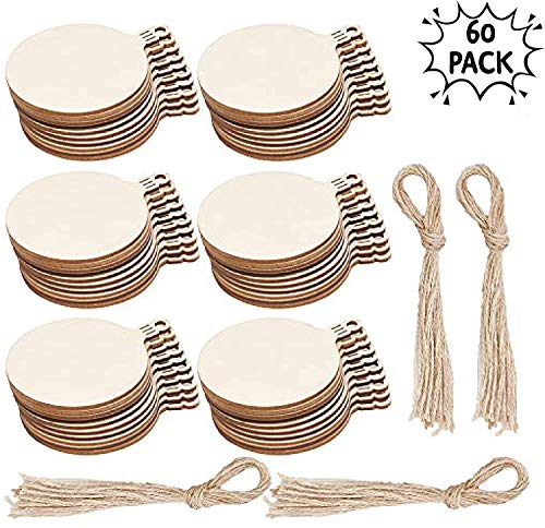 Adornos Navideños de Madera - Perfectos para adornos de árboles de Navidad, manualidades, pirograbado y año nuevo.