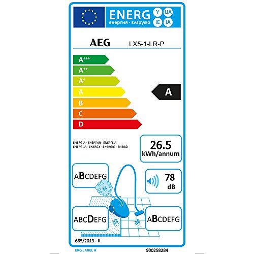 AEG LX4-1-WM-T Aspirador Trineo sin bolsa, especial mascota, ACAB, 800 W, Nivel de ruido de 77 dB, Longitud de cable de 4.5 m, incluye múltiples cepillos, Rojo