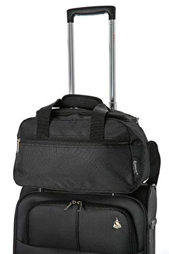 Aerolite Holdall Maximum Ryanair Hand Luggage Cabin Sized Flight Shoulder Bag Equipaje de Mano, 35 cm, 14 Liters, Negro (Black)
